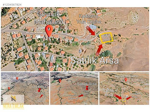 TURİZM CENNETİ AVANOSA12dk.-KIZILIRMAK NEHRİ DİBİ TEK TAPU ARSA