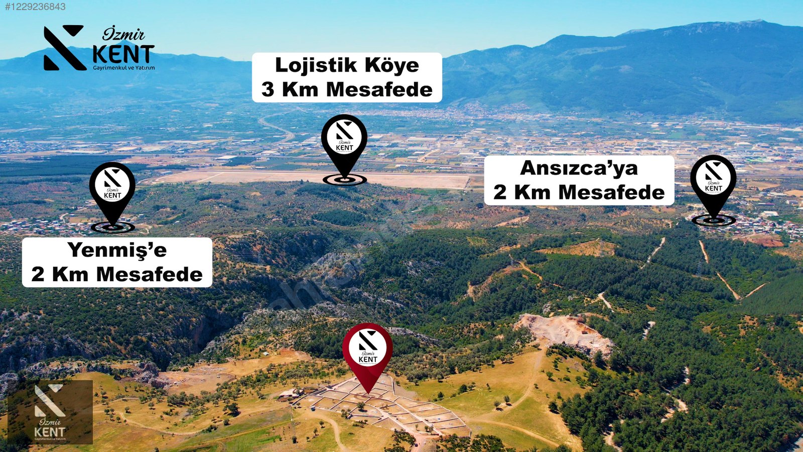Kemalpaşa Ansızca Satılık 610 m2 Bahçe