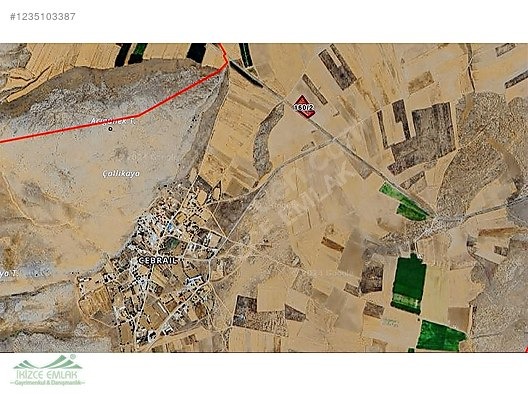 Yunak Cebrail Köyü Asfalt kıyısı Satılık 7.543 m2 Tarla