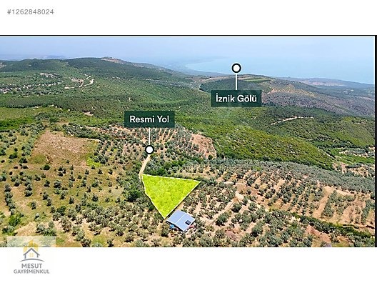 Bursa İznik Göl Manzaralı Müstakil Tapulu Satılık Bahçe