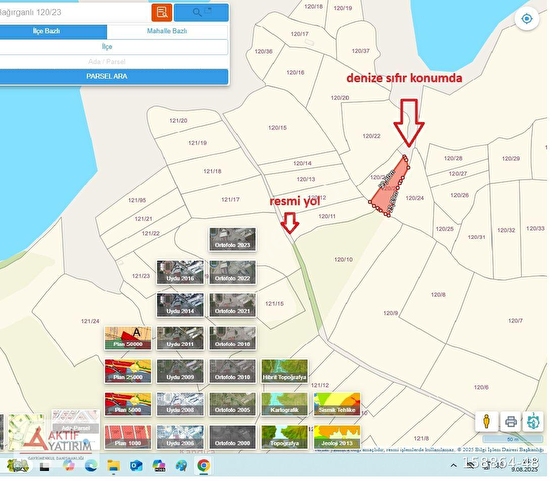 BAĞIRGANLI'DA DENİZE SIFIR KONUMDA 638 M2 EŞSİZ SATILIK TARLA