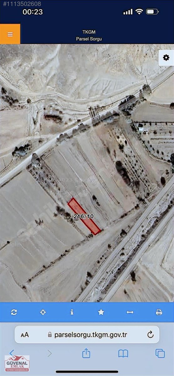 GÜVENAL GAYRİMENKULDEN TEK TAPULU BAHÇELİK ŞAHANE SATILIK YER