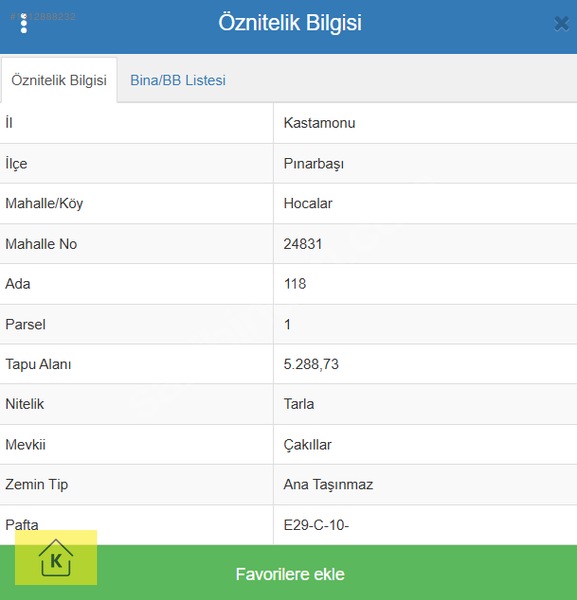 KASTAMONU PINARBAŞI HOCALAR'DA 5.288 M² KÖYİÇİ İMARLI YER SATILK