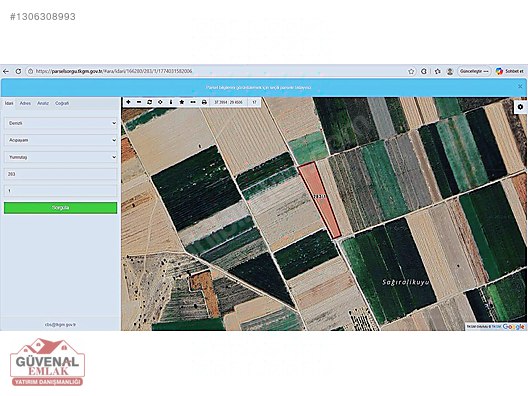 TEK TAPU 7974 M2 3 TARAFI YOL BÖLGEDE EN UYGUN FİYATLI ARAZİ
