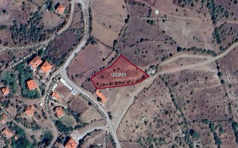 KÜTAHYA TAVŞANLI AYDINLAR  KÖYÜNDE 2.503 M²  TARLA  SATILIKTIR