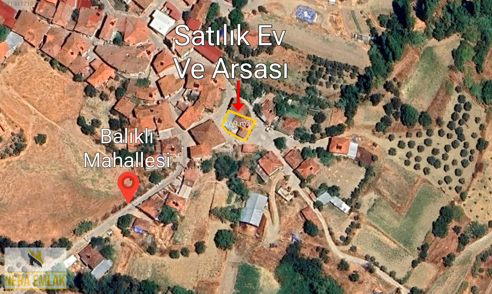 GÖRDES BALIKLI MAH. MÜSTAKİL BAHÇELİ 169 m2 ARSASI BİRLİKTE EV