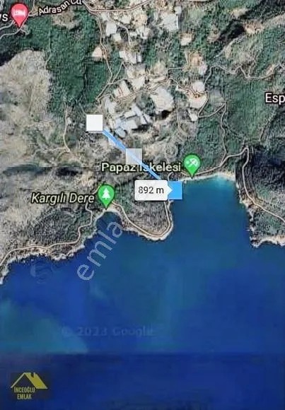 Antalya Kumlucada Satılık Full Deniz Manzaralı Arsa