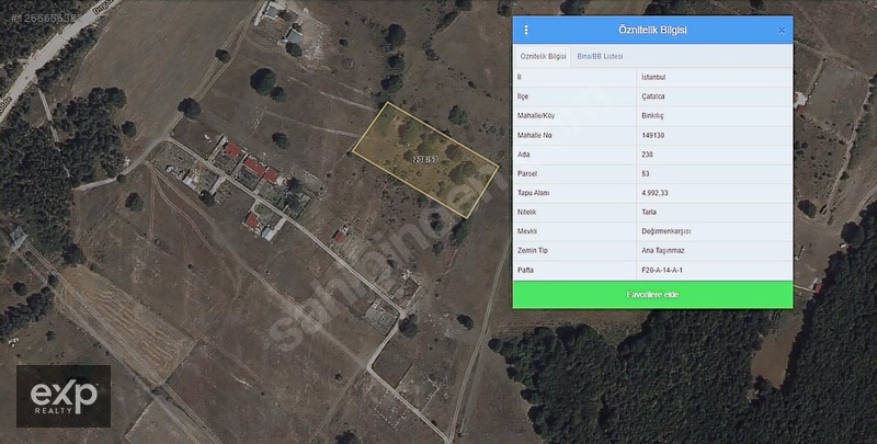 BİNKILIÇ DIRGAZ YOLU ÜZERİ YERLEŞİM ALANI YAKINI 4.992 m2. ARAZİ