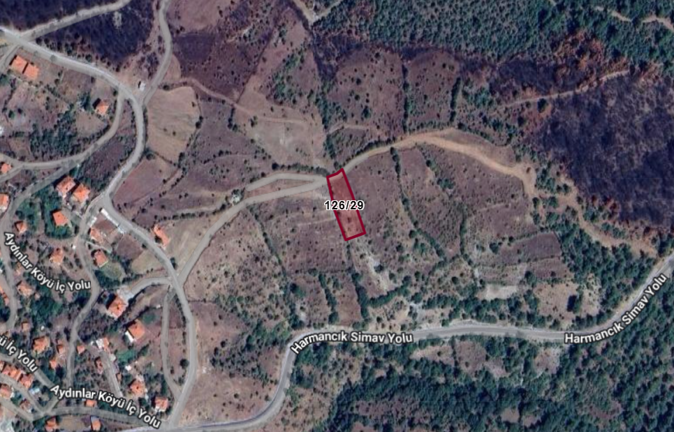 KÜTAHYA TAVŞANLI AYDINLAR  KÖYÜNDE 1.508 M²  TARLA  SATILIKTIR