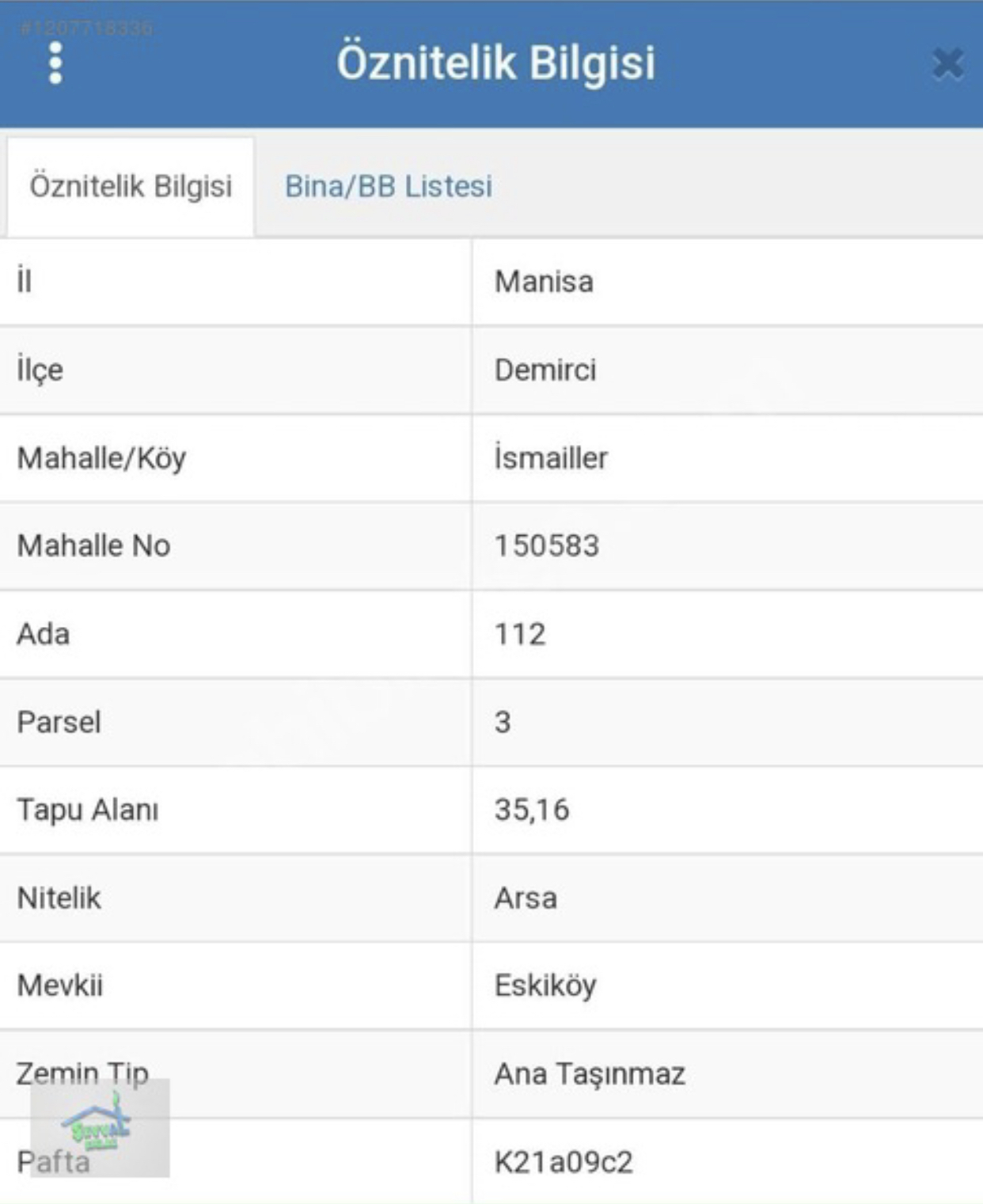 Manisa Demirci İsmailler Köyünde 35 m2Arsa - MANİSA DEMİRCİ