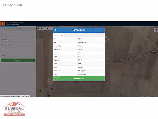 ASFALT CEPHELİ DÜMDÜZ KONUMDA TEK TAPU