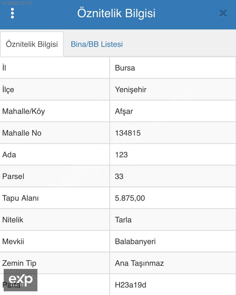 AFŞAR'DA 5850 M2 TARLA