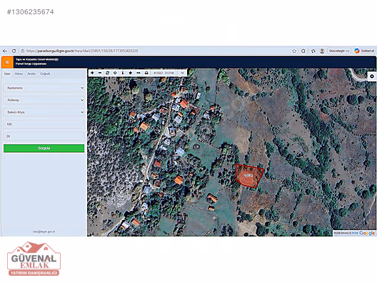 BAKIRCI'DA KÜRE DAĞLARI MİLLİ PARKINA YAKIN TEK TAPULU ARAZİ