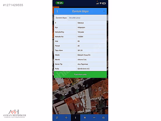 ADAPAZARI ANKARA CADDESİ ÜZERİNDE TİCARİ İMARLI ARSA
