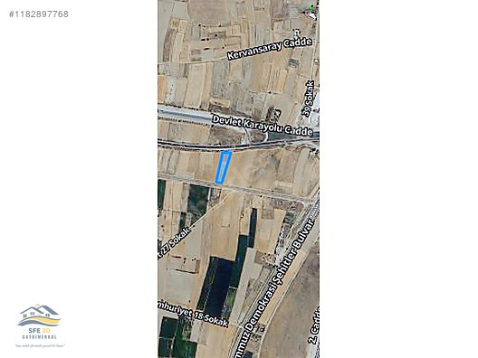 DENİZLİ ÇARDAK HÜRRİYET MAH'DE ANA KARAYOLA SIFIR SATILIK TARLA