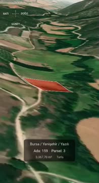 ÇAĞLAR'DAN YAZILIDA 3368m2 RESMİ YOLU OLAN KÖY YAKINI TARLA