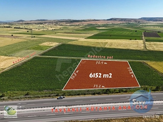 🚨 KÜTAHYA'DA ANAYOLA CEPHELİ 6.152 M² VERİMLİ TARLA 🚨