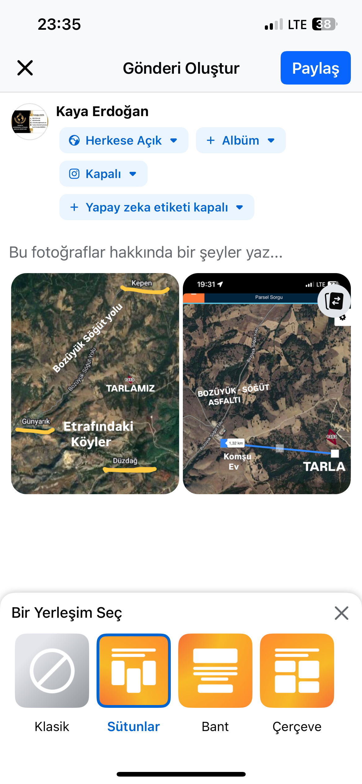 YATIRIMLIK 8,300 m2 GES’e KOMŞU TARLA - BİLECİK-SÖĞÜT-KEPEN - BİLECİK SÖĞÜT fotoğraf 10