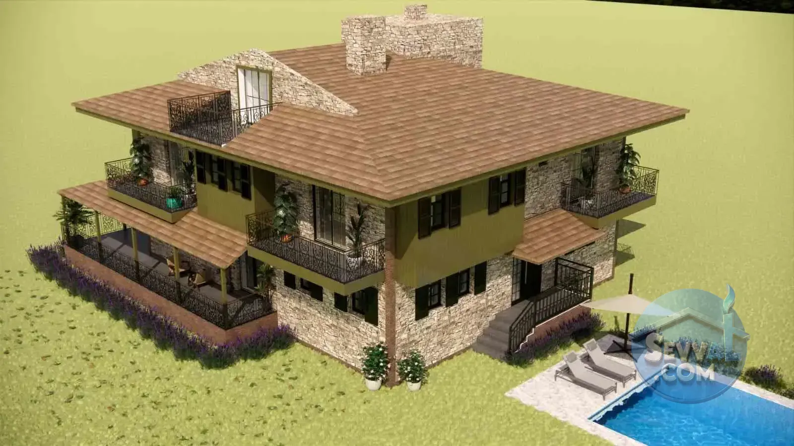 450 M2 KAPALI ALAN KÖSE DOĞANBEY DE BUTİK OTEL CAFE RESTORAN
