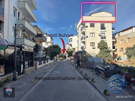 KUŞADASI,TÜRKMEN,SAHILE 250M.GENIŞ TERASLI,EŞYALI DAIRE