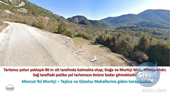 Murtiçine Yakın Konumda Acil Satılık Tarla