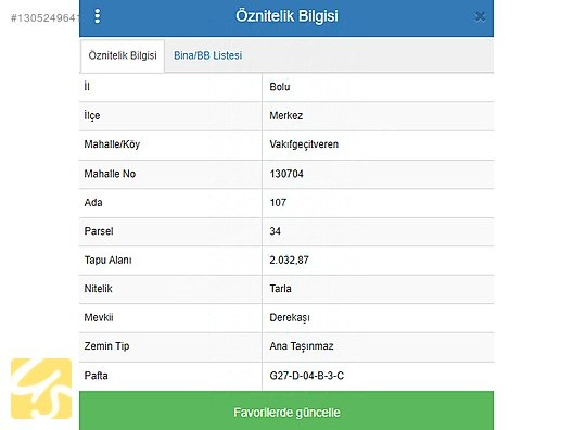 SATILIK YATIRIMLIK TARLA VAKIFGEÇİTVEREN KÖYÜ