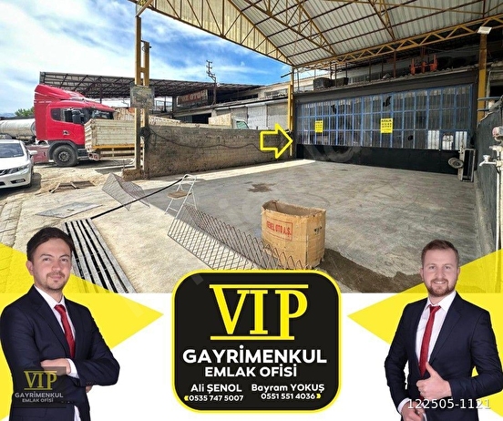 VİP GAYRİMENKUL'den ELMALI SANAYİ SİTESİNDE KİRALIK DÜKKAN