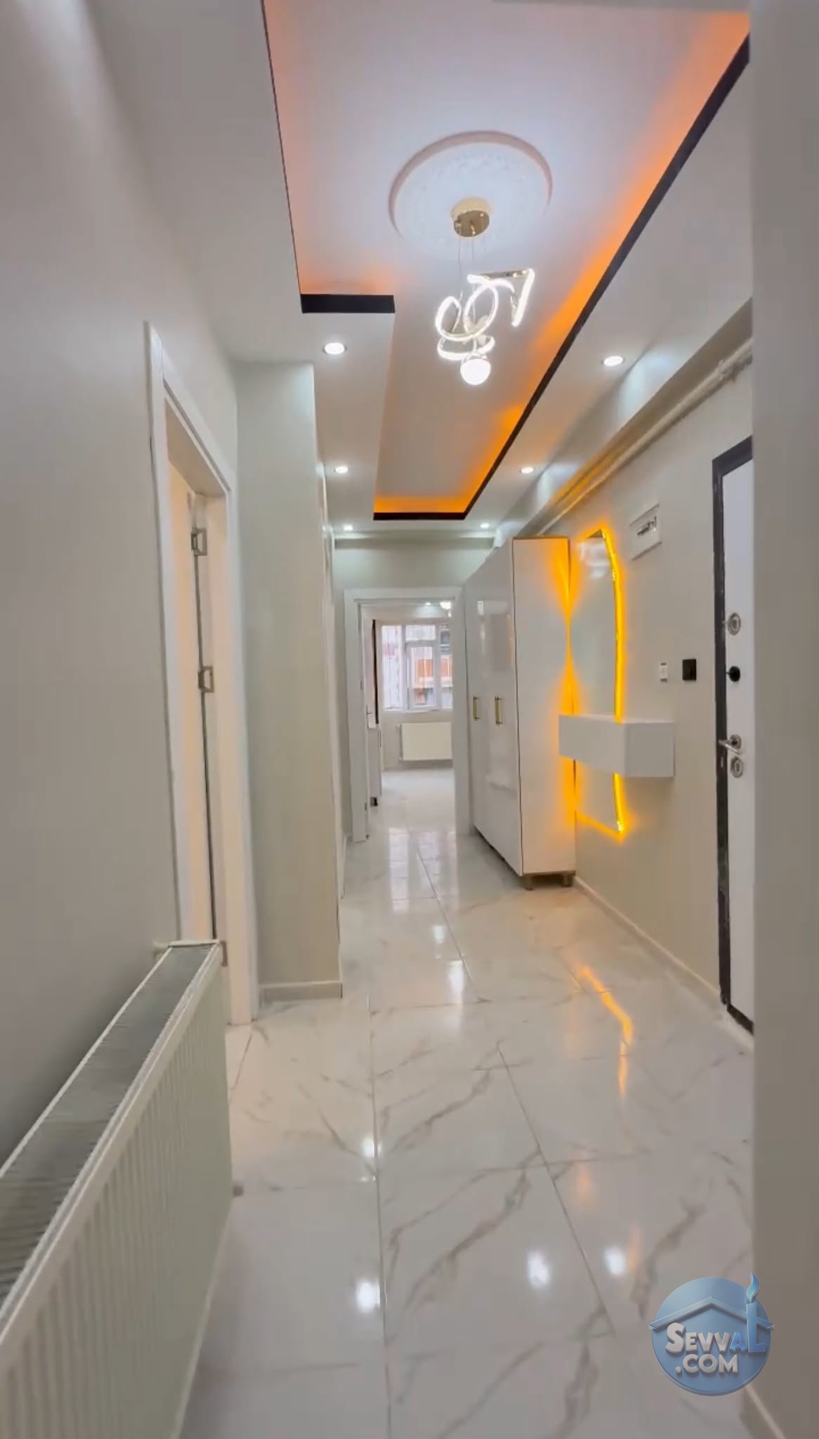 AHMET YESEVİ MAH. CAZİBE ARKASI ARA KAT İÇİ FULL YAPILI 3+1 ODALI SATILIK DAİRE.