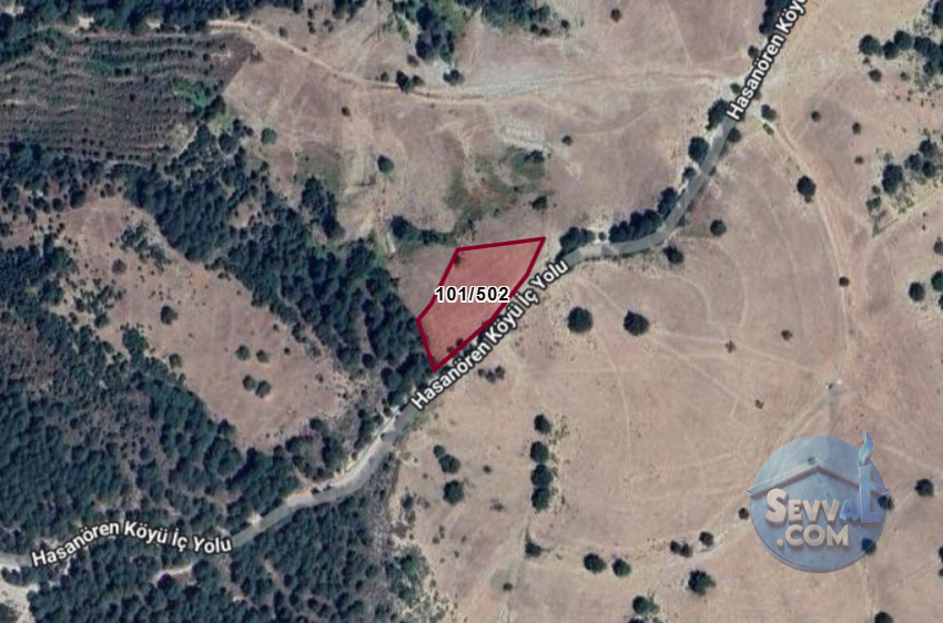 KÜTAHYA SİMAV HASANÖREN  KÖYÜNDE  3.439 M² TARLA  SATILIKTIR