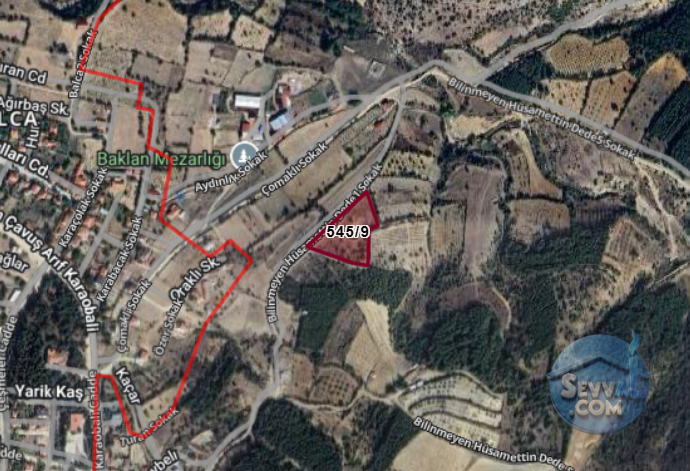 DENİZLİ BAKLAN HÜSAMETTİNDEDE   KÖYÜNDE 5.763  M²   BAĞ  SATILIKTIR