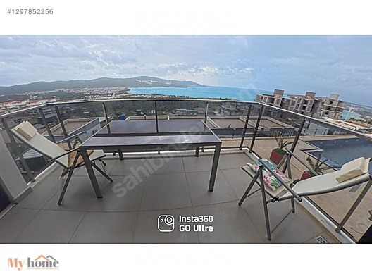 Didim Akbük'te Deniz Manzaralı, Eşyalı 2+1 Daire