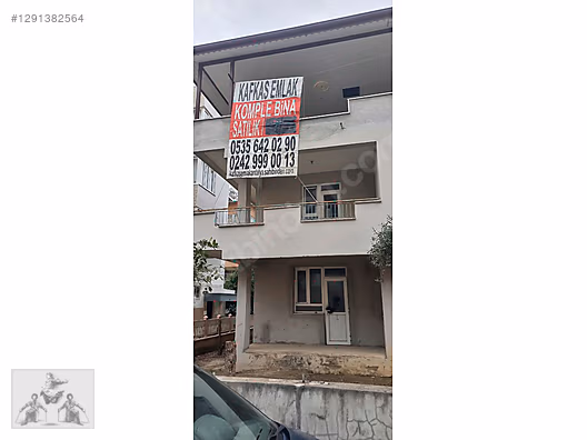 SERIK MERKEZDE NA TAMAM 3 KATLI BINA SATILIK
