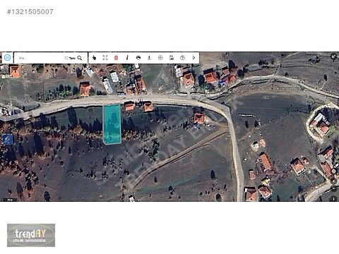 Bozüyük Baharözü'nde 1222m² Satılık Köşe Parsel Arsa