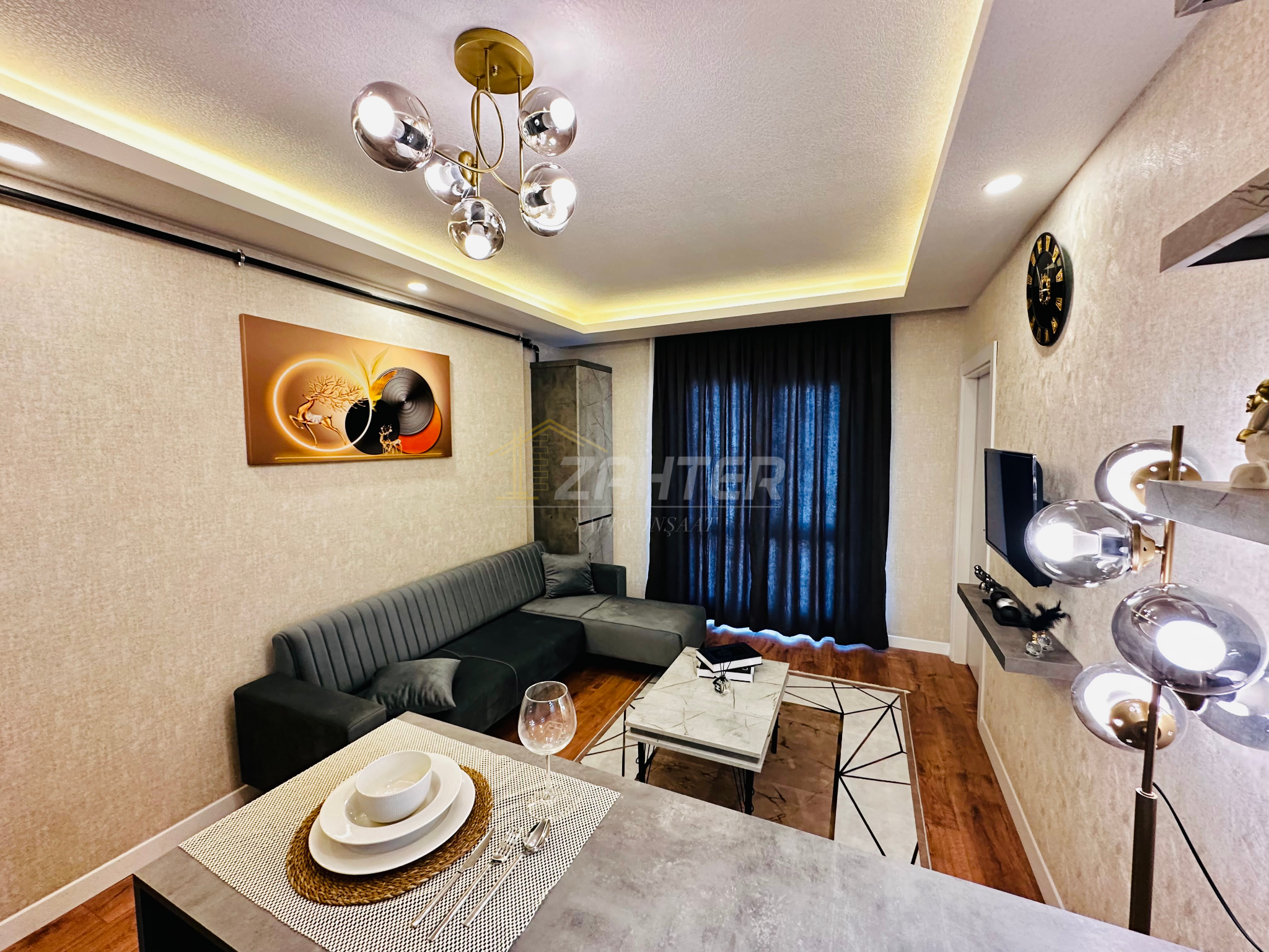 ÜNİVERSİTE BÖLGESİNDE ZAHTER INŞAAT’DAN SATILIK LÜKS 1+1 - AKSARAY MERKEZ fotoğraf 5