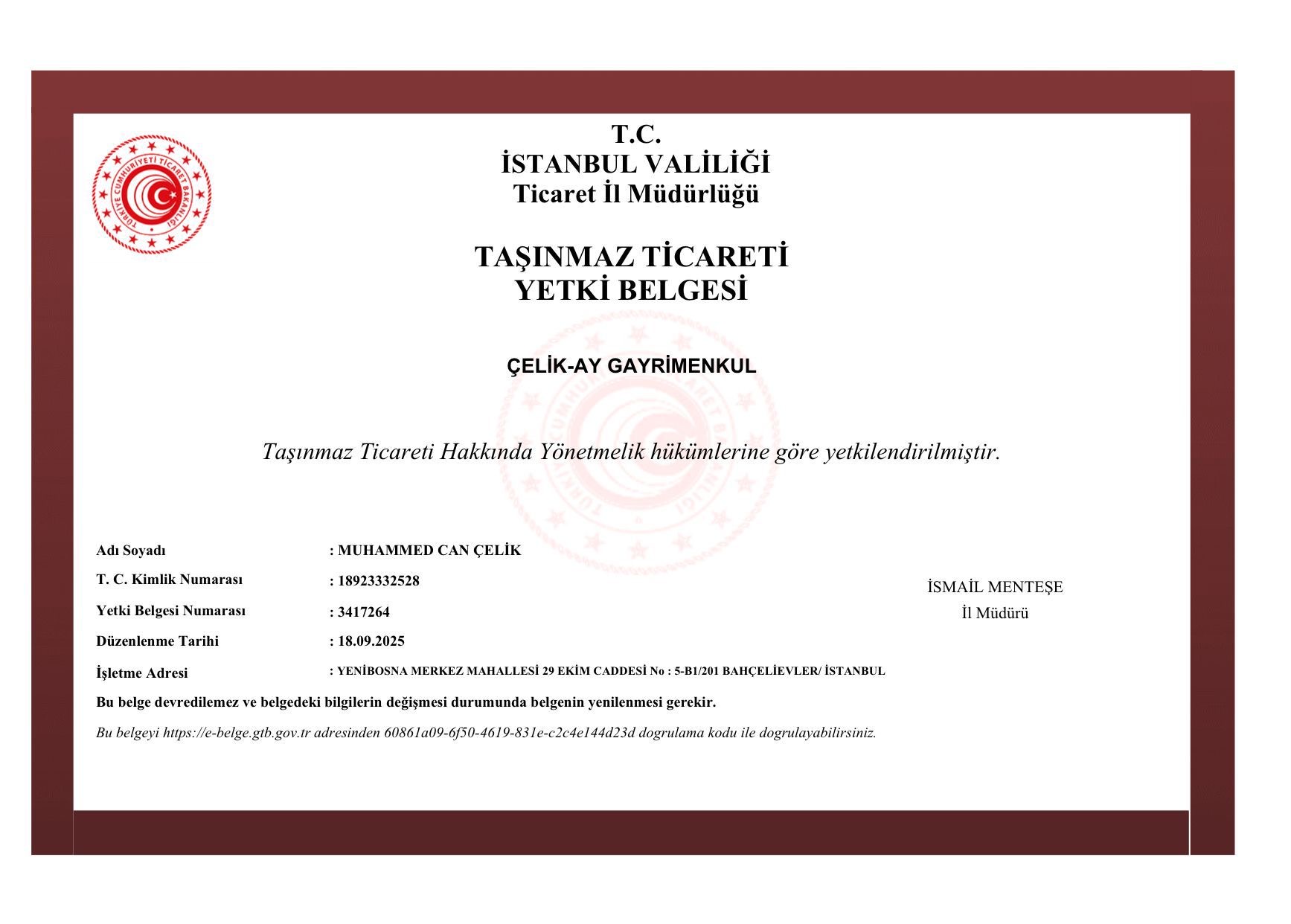 Seviye 5 Belgesi